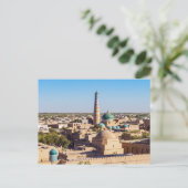 Berühmtes Khiva - Usbekistan Postkarte (Stehend Vorderseite)
