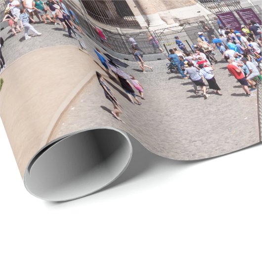 Berühmtes Kolosseum in Rom, Italien Geschenkpapier (Rolleneckpunkt)