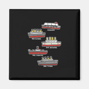 Berühmtes Kreuzfahrtschiff Rms Titanic Britanic Po Magnet
