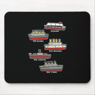 Berühmtes Kreuzfahrtschiff Rms Titanic Britanic Po Mousepad