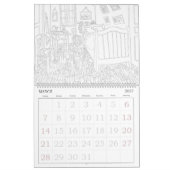 Berühmtes Kunstwerk Erwachsenenfarben Kalender (Mär 2027)