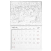 Berühmtes Kunstwerk Erwachsenenfarben Kalender (Feb 2027)