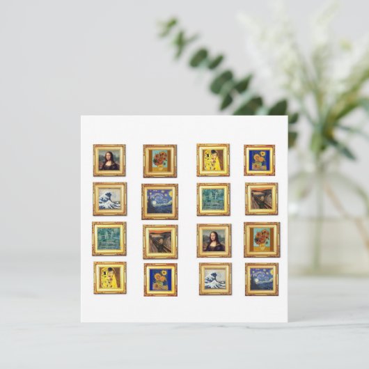 Berühmtes Kunstwerk Karte (Stehend Vorderseite)