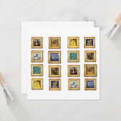 Berühmtes Kunstwerk Karte (Vorderseite/Rückseite Beispiel)