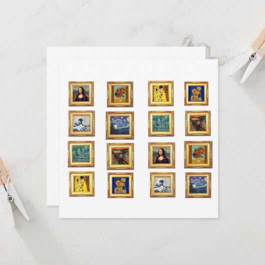 Berühmtes Kunstwerk Karte (Vorderseite/Rückseite Beispiel)