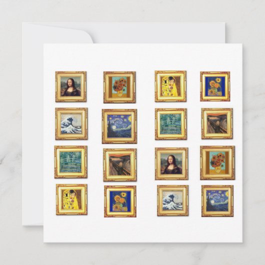 Berühmtes Kunstwerk Karte (Vorderseite)