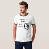 Berühmtes Letztes fasst Sammlung ab T-Shirt (Vorne ganz)
