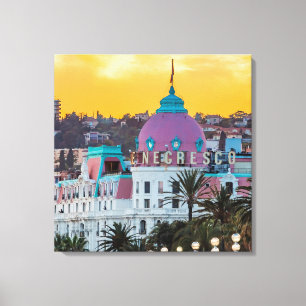 Berühmtes Luxushotel Hotel Negresco in Nizza Frank Leinwanddruck