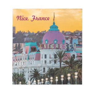 Berühmtes Luxushotel Hotel Negresco in Nizza Frank Notizblock