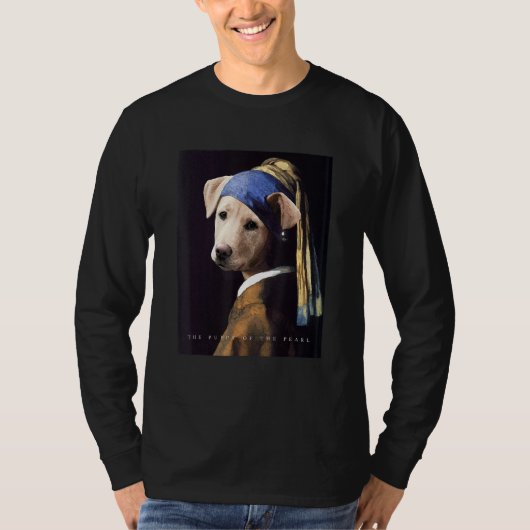Berühmtes Malmädchen mit Perlenohrring und C T-Shirt (Vorderseite)