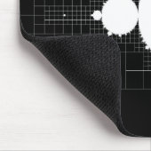 Berühmtes Mandelbrot Fraktal Set White Mousepad (Ecke)