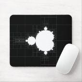 Berühmtes Mandelbrot Fraktal Set White Mousepad (Mit Mouse)