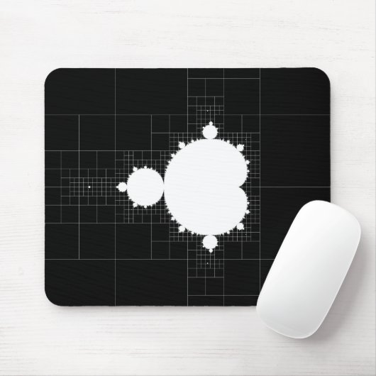 Berühmtes Mandelbrot Fraktal Set White Mousepad (Mit Mouse)