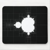 Berühmtes Mandelbrot Fraktal Set White Mousepad (Vorne)