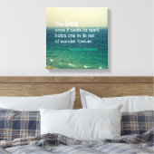 BERÜHMTES MEERQUOTE JACQUES COUSTEAU FOTO ART LEINWANDDRUCK (Insitu (Schlafzimmer))