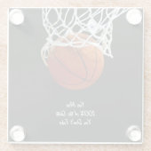 Berühmtes Motivierend Zitat Basketball Glasuntersetzer (Rückseite)