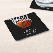 Berühmtes Motivierend Zitat Basketball Rechteckiger Pappuntersetzer (angewinkelt)