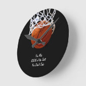 Berühmtes Motivierend Zitat Basketball Runde Wanduhr (Winkel)