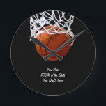 Berühmtes Motivierend Zitat Basketball Runde Wanduhr<br><div class="desc">Ich Liebe dieses Spiel. Beliebte Sportarten - Basketball Game Ball Image.</div>