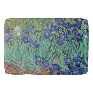 Berühmtes Ölbild Blaue Schwertlilien von Van Gogh Badematte