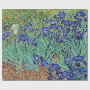 Berühmtes Ölbild Blaue Schwertlilien von Van Gogh Geschenkpapier