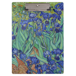 Berühmtes Ölbild Blaue Schwertlilien von Van Gogh Klemmbrett