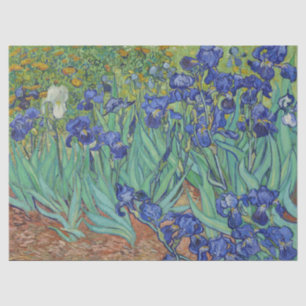 Berühmtes Ölbild Blaue Schwertlilien von Van Gogh Seidenpapier