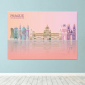 Berühmtes Prag Leinwanddruck (Insitu (Holzboden))