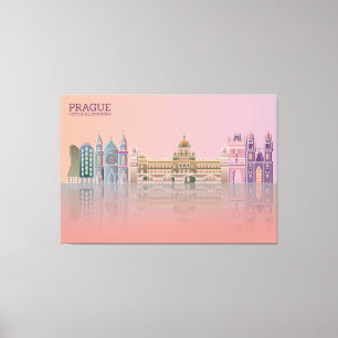 Berühmtes Prag Leinwanddruck