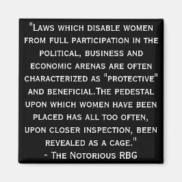 Berühmtes RBG Quote Magnet