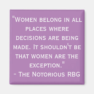 Berühmtes RBG Quote Magnet