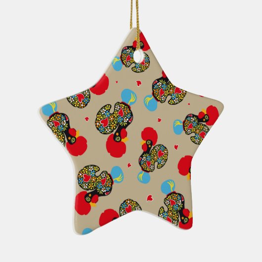 Berühmtes Rhoster von Barcelos Nr. 06 Muster Keramikornament (Rechts)