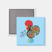 Berühmtes Rooster von Barcelos #06 - Galo de Barce Magnet (Vorderseite/Rückseite)