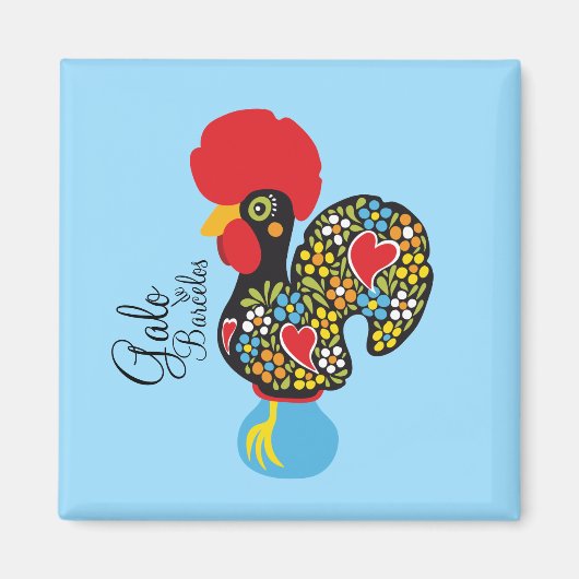 Berühmtes Rooster von Barcelos #06 - Galo de Barce Magnet (Vorne)
