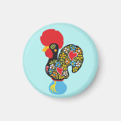 Berühmtes Rooster von Barcelos Nr. 06 Magnet (Vorne)