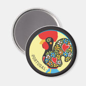 Berühmtes Rooster von Barcelos Nr. 06 Magnet (Vorderseite/Rückseite)