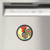 Berühmtes Rooster von Barcelos Nr. 06 Magnet (In Situ (Geschirrspüler))