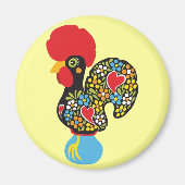 Berühmtes Rooster von Barcelos Nr. 06 Magnet (Vorne)