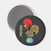 Berühmtes Rooster von Barcelos Nr. 06 Magnet (Vorderseite/Rückseite)