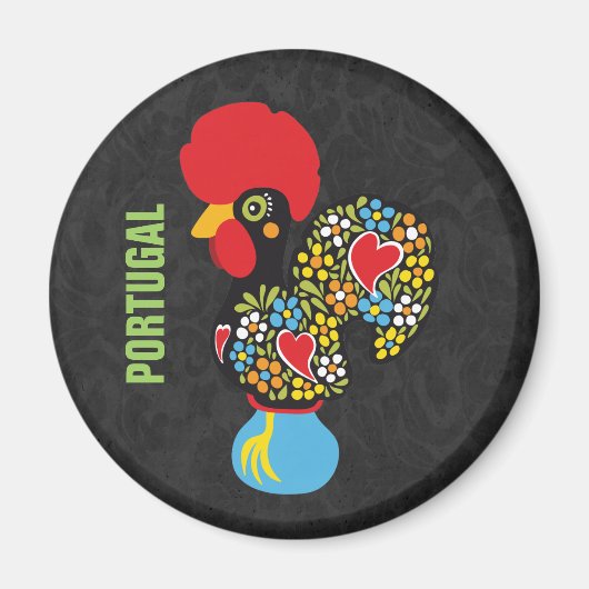 Berühmtes Rooster von Barcelos Nr. 06 Magnet (Vorne)