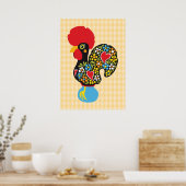 Berühmtes Rooster von Barcelos Nr. 06 Poster (Küche)
