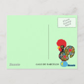 Berühmtes Rooster von Barcelos Nr. 06 Postkarte (Rückseite)