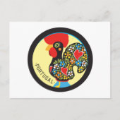 Berühmtes Rooster von Barcelos Nr. 06 Postkarte (Vorderseite)