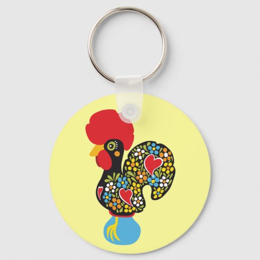 Berühmtes Rooster von Barcelos Nr. 06 Schlüsselanhänger (Vorderseite)
