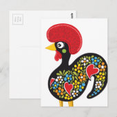 Berühmtes Rooster von Barcelos Portugal Nr. 07 Postkarte (Vorne/Hinten)