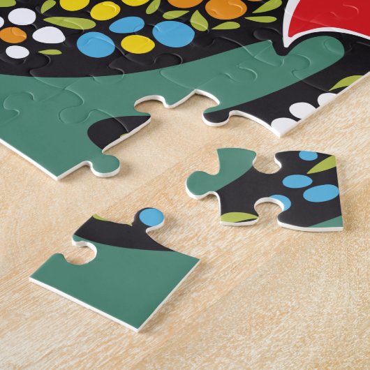 Berühmtes Rooster von Barcelos Portugal Nr.07 Puzzle (Seite)