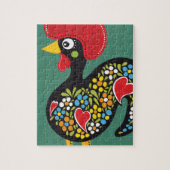 Berühmtes Rooster von Barcelos Portugal Nr.07 Puzzle (Vertikal)