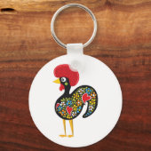 Berühmtes Rooster von Barcelos Portugal Nr. 07 Schlüsselanhänger (Vorderseite)