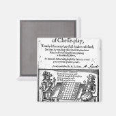 Berühmtes Schachspiel, 1614 Magnet (Vorderseite/Rückseite)