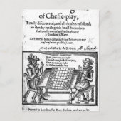 Berühmtes Schachspiel, 1614 Postkarte (Vorderseite)